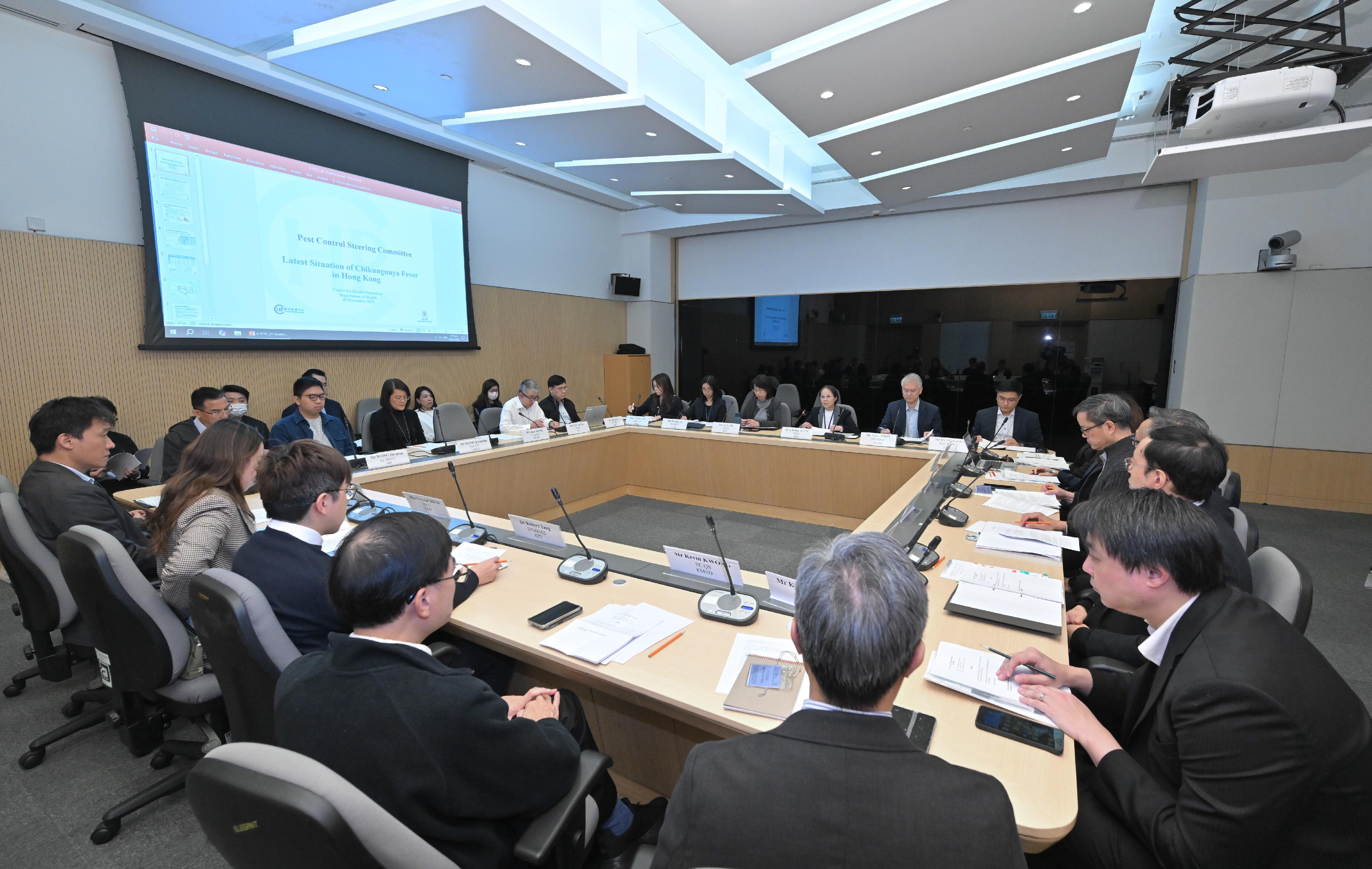 防治蟲鼠督導委員會檢視各部門防控基孔肯雅熱和滅鼠工作（附圖）